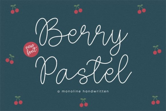 Berry Pastel: The Monoline Handwritten Font for Modern Brands