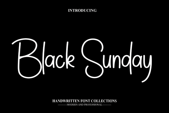 Black Sunday: A Sweet Handwritten Font for Modern Creatives