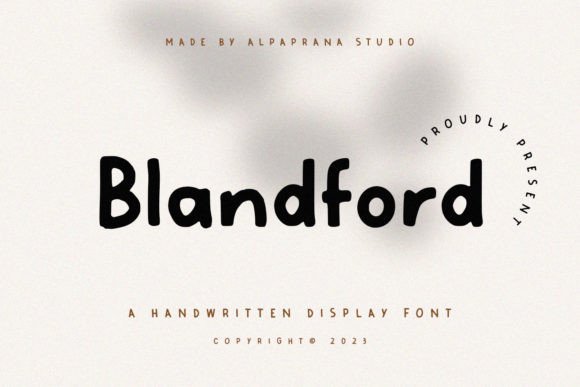 Blandford: Where Natural Handwriting Meets Modern Design
