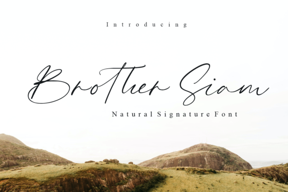 Brother Siam: A Handwritten Font with Character