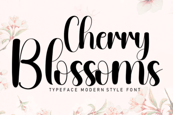 Cherry Blossoms: The Sweet Handwritten Font for Invitations & More