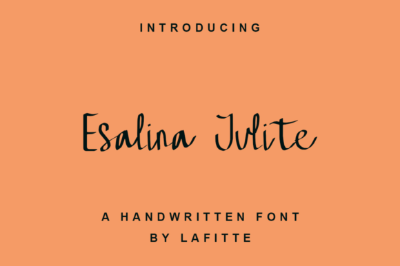 Esalina Julite: A Fresh Handwritten Font for Modern Creatives