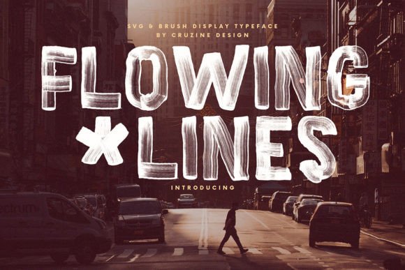 Flowing Lines: A Bold Brush Script for Modern Brands