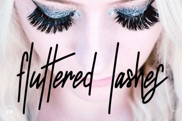 Fluttered Lashes: The Handwritten Monoline Font That Brings Your Brand to Life
