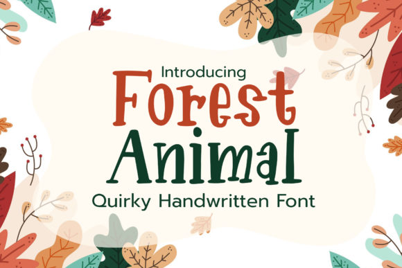 Forest Animal: A Creative Font for Playful Branding