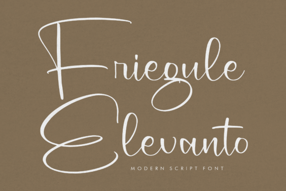 Friegule Elevanto: The Handwritten Font That Brings Romance to Design
