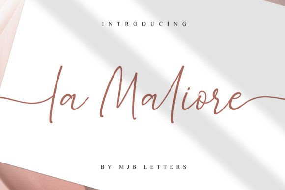 La Modesta: A Handwritten Font with Elegant Swashes