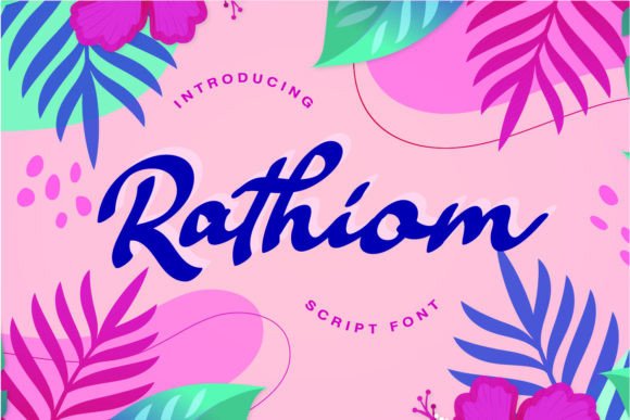 Rathiom: A Vintage Handwritten Font for Timeless Design