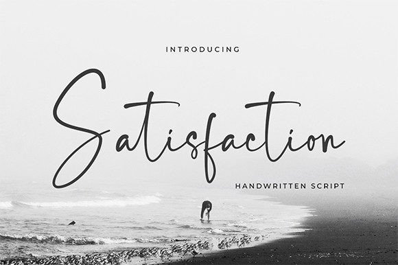 Satisfaction: The Elegant Handwritten Font for Modern Design