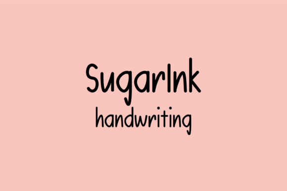 Sugarink: A Handwritten Font That Feels Like a Friend