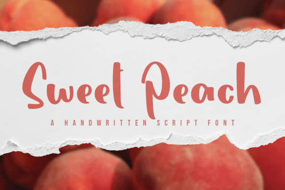 Sweet Peach: A Handwritten Font for Heartfelt Designs