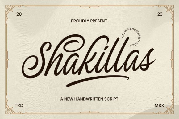 The Shakillas: A Handwritten Font That Blends Casual Charm with Feminine Elegance