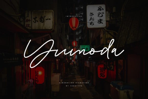 Yumoda: A Stylish Script Monoline for Creative Projects